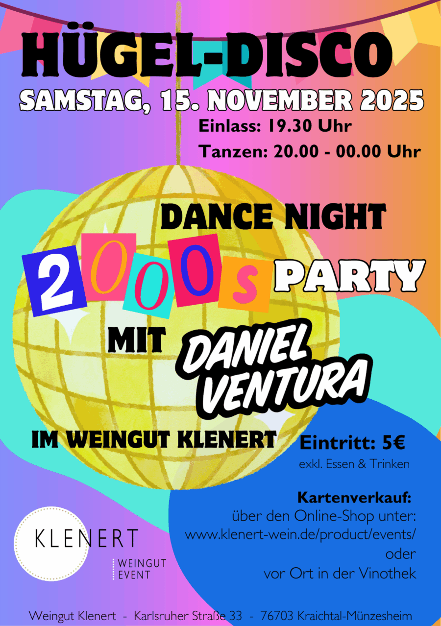 2000er-Party mit Daniel Ventura - HÜGEL-DISCO / Dance Night